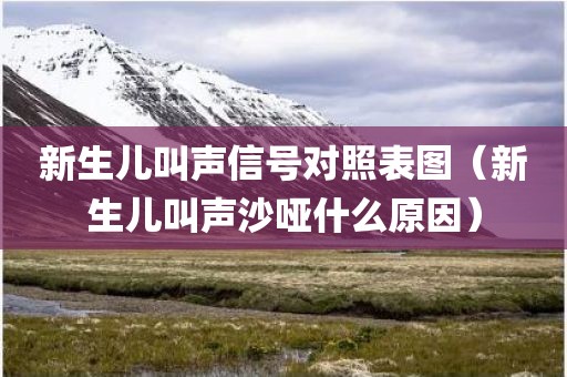 新生儿叫声信号对照表图（新生儿叫声沙哑什么原因）