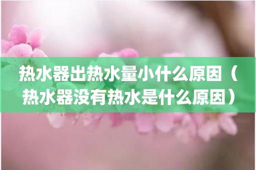 热水器出热水量小什么原因（热水器没有热水是什么原因）