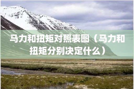 马力和扭矩对照表图（马力和扭矩分别决定什么）