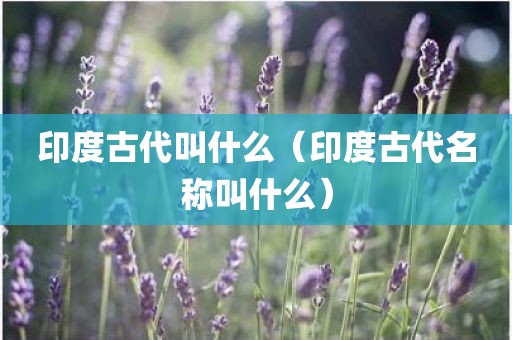 印度古代叫什么（印度古代名称叫什么）