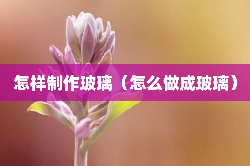 怎样制作玻璃（怎么做成玻璃）