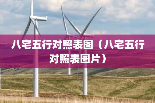八宅五行对照表图（八宅五行对照表图片）