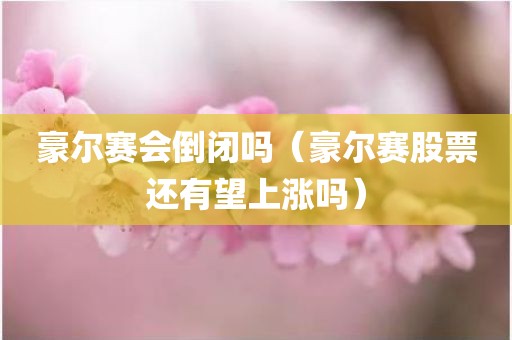豪尔赛会倒闭吗（豪尔赛股票还有望上涨吗）