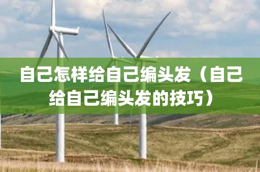 自己怎样给自己编头发（自己给自己编头发的技巧）