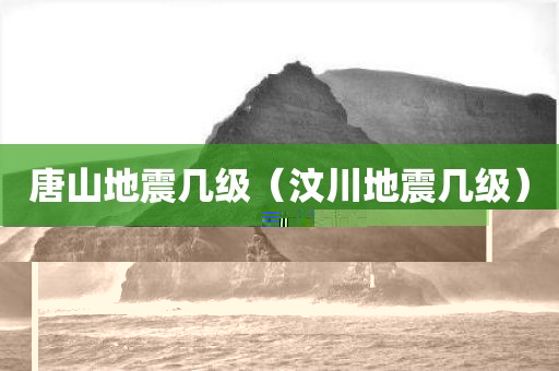 唐山地震几级（汶川地震几级）