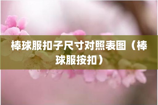 棒球服扣子尺寸对照表图（棒球服按扣）