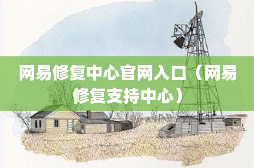 网易修复中心官网入口（网易修复支持中心）