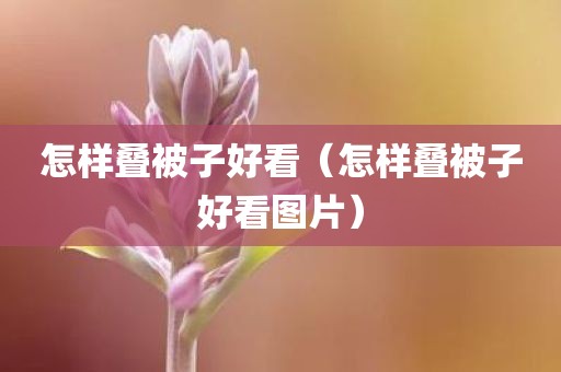 怎样叠被子好看（怎样叠被子好看图片）