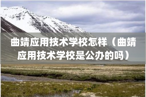 曲靖应用技术学校怎样（曲靖应用技术学校是公办的吗）