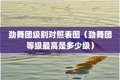 劲舞团级别对照表图（劲舞团等级最高是多少级）