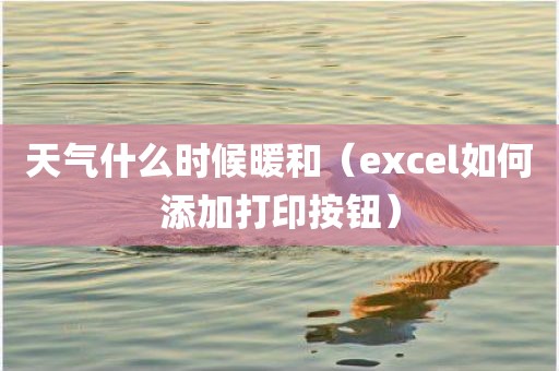 天气什么时候暖和（excel如何添加打印按钮）