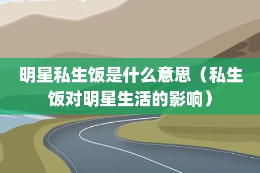 明星私生饭是什么意思（私生饭对明星生活的影响）