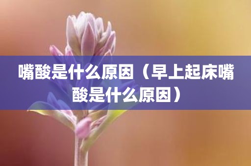 嘴酸是什么原因（早上起床嘴酸是什么原因）
