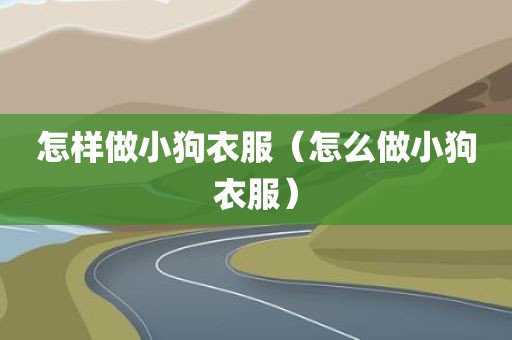 怎样做小狗衣服（怎么做小狗衣服）