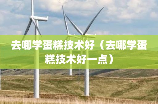 去哪学蛋糕技术好（去哪学蛋糕技术好一点）