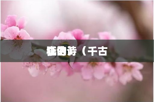 李白狂的诗（千古狂诗）