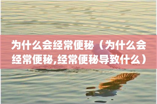 为什么会经常便秘(为什么会经常便秘,经常便秘导致什么)