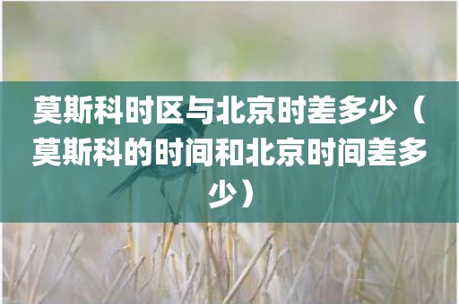 莫斯科时区与北京时差多少（莫斯科的时间和北京时间差多少）