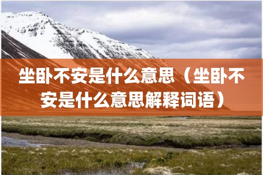 坐卧不安是什么意思（坐卧不安是什么意思解释词语）