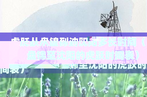 虎跃从盘锦到沈阳多长时间（盘锦至沈阳的虎跃时间表）