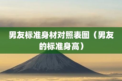 男友标准身材对照表图（男友的标准身高）