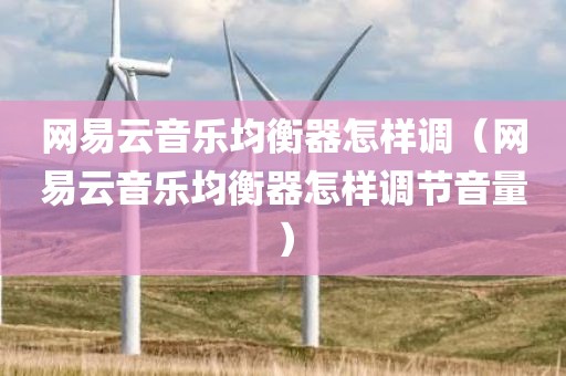 网易云音乐均衡器怎样调（网易云音乐均衡器怎样调节音量）