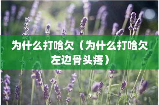 为什么打哈欠（为什么打哈欠左边骨头疼）