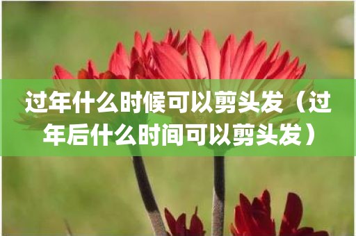过年什么时候可以剪头发（过年后什么时间可以剪头发）