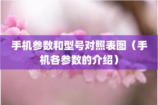 手机参数和型号对照表图（手机各参数的介绍）