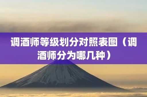调酒师等级划分对照表图（调酒师分为哪几种）