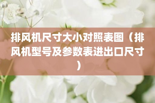 排风机尺寸大小对照表图（排风机型号及参数表进出口尺寸）