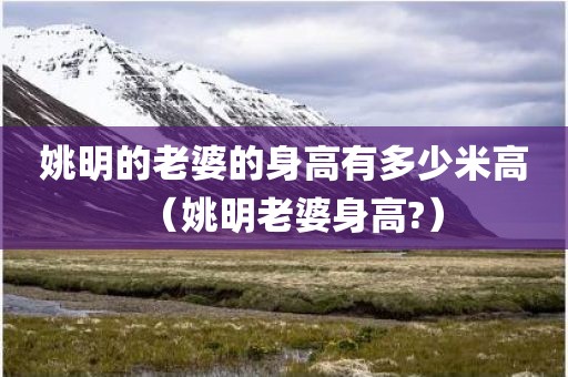 姚明的老婆的身高有多少米高（姚明老婆身高?）