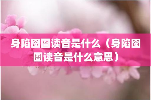 身陷囹圄读音是什么（身陷囹圄读音是什么意思）