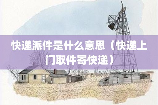 快递派件是什么意思(快递上门取件寄快递)