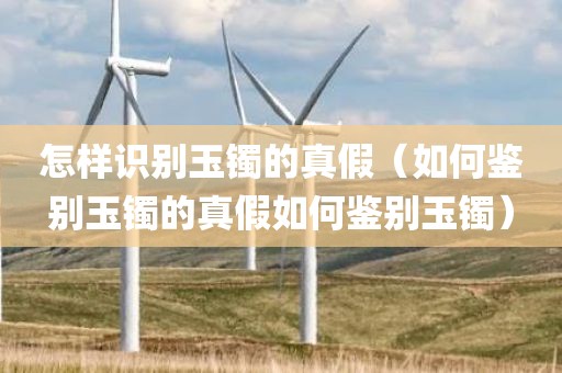 怎样识别玉镯的真假（如何鉴别玉镯的真假如何鉴别玉镯）