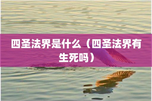 四圣法界是什么（四圣法界有生死吗）