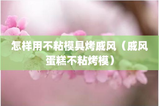 怎样用不粘模具烤戚风（戚风蛋糕不粘烤模）