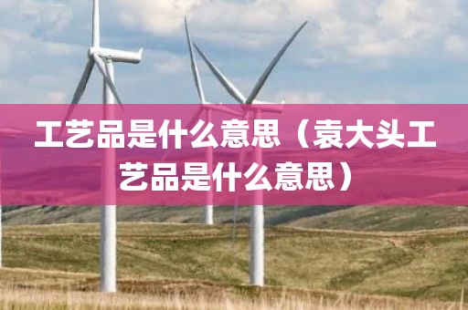 工艺品是什么意思（袁大头工艺品是什么意思）