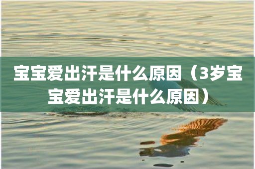 宝宝爱出汗是什么原因（3岁宝宝爱出汗是什么原因）