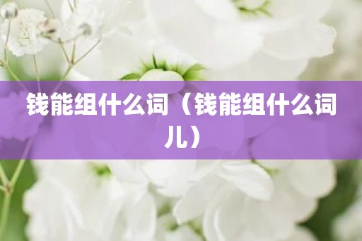 钱能组什么词（钱能组什么词儿）