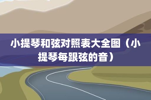 小提琴和弦对照表大全图（小提琴每跟弦的音）