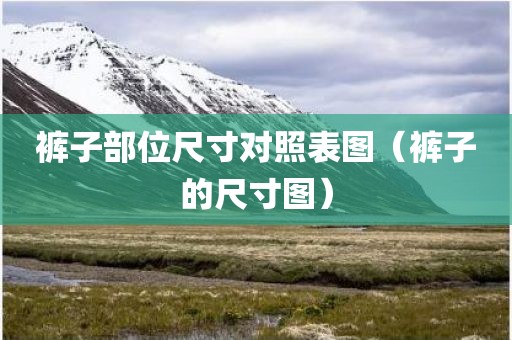 裤子部位尺寸对照表图（裤子的尺寸图）