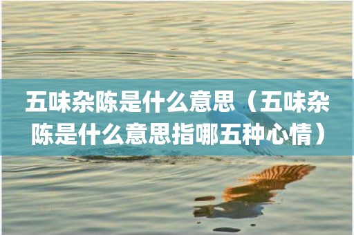 五味杂陈是什么意思（五味杂陈是什么意思指哪五种心情）