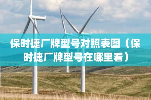 保时捷厂牌型号对照表图（保时捷厂牌型号在哪里看）