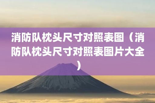 消防队枕头尺寸对照表图（消防队枕头尺寸对照表图片大全）