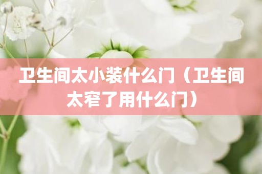 卫生间太小装什么门（卫生间太窄了用什么门）