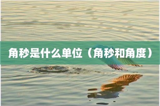 角秒是什么单位（角秒和角度）
