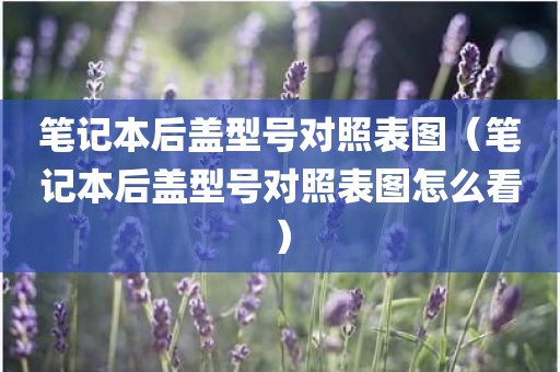 笔记本后盖型号对照表图（笔记本后盖型号对照表图怎么看）
