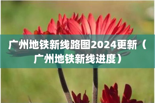广州地铁新线路图2024更新（广州地铁新线进度）