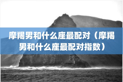 摩羯男和什么座最配对（摩羯男和什么座最配对指数）